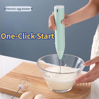 Electric Egg Beater Whipped Cow Granny Bubbler Baking Cake Chocolate Mashed Potato Cream Egg Mixer Handheld Wireless Model