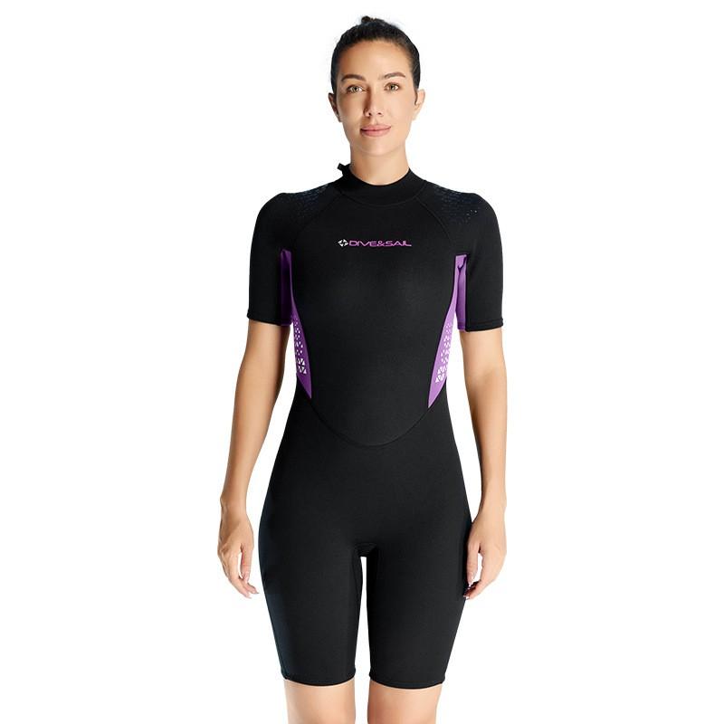 

1.5MM Diving Suit Warm One-piece Short-sleeved Outdoor Surfing Cold Swimming Snorkeling L