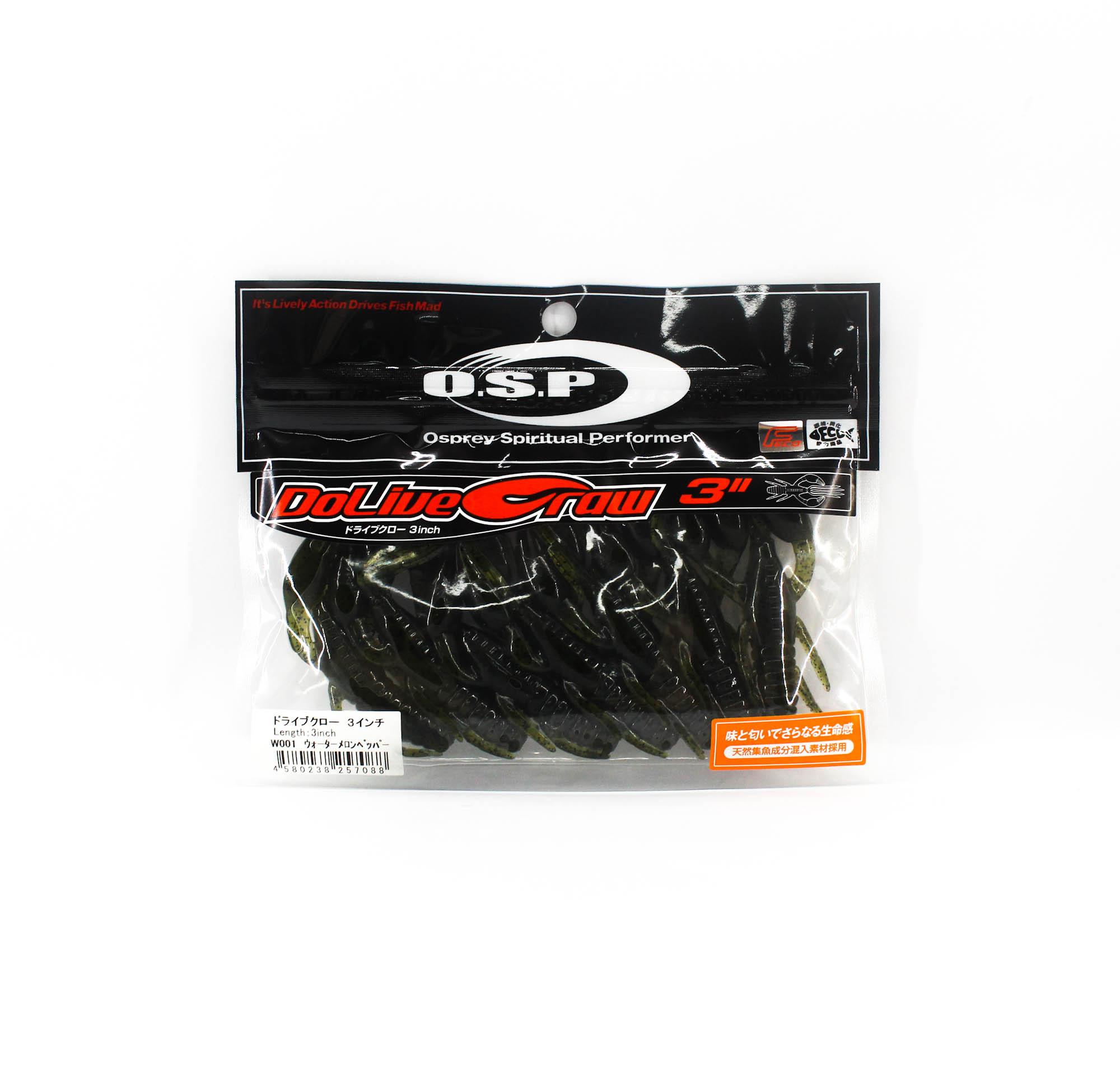 

OSP Soft Lure Dolive Craw 3 Inches W-001 (7088)