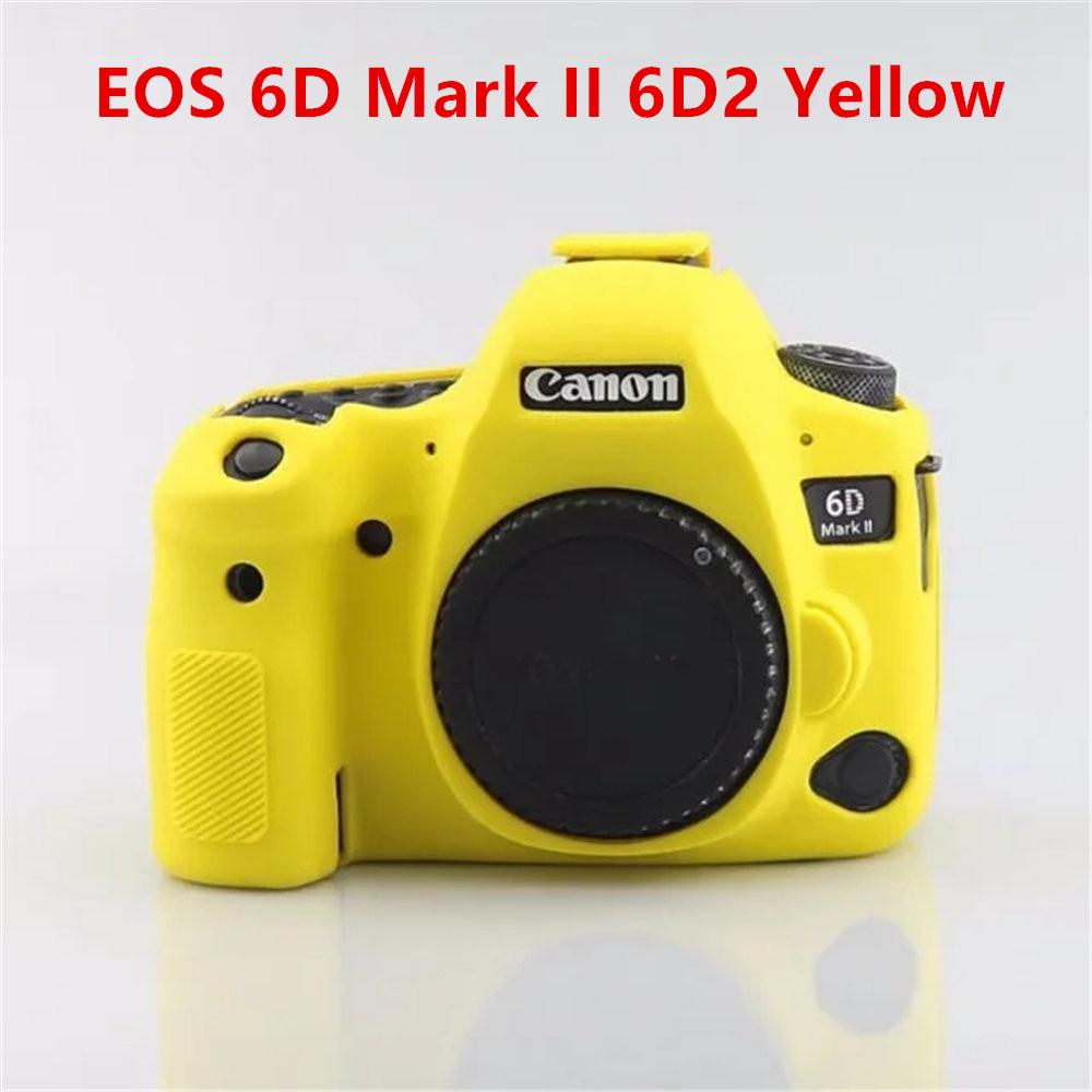 Soft Silicone Armor Camera Bag Case Cover For Canon EOS 5D Mark II III IV 5D2 5D3 5D4 6D Mark II 6D2 7D Mark II 7D2 77D 600 700D
