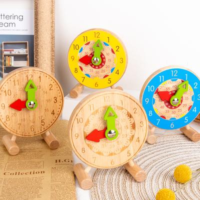 Children And Primary School Students Teaching Clock Teaching Aware Alarm Clock Model Time Early Education Montessori Wooden Clock Toy