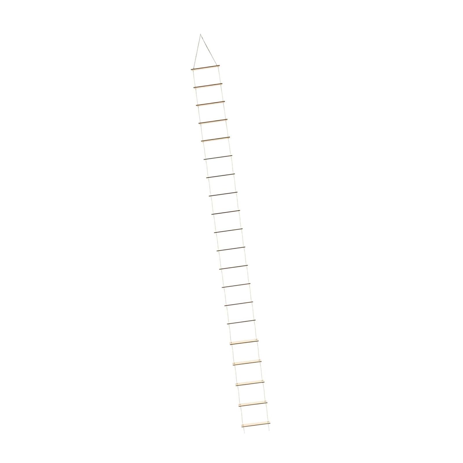 

Miniature Hanging Rope Ladder Wooden Rung Fairy Garden Decor Accessory for Elf Christmas DIY Project коричневый