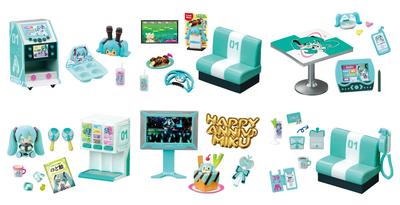 RE-MENT Hatsune Miku Miku Miku Karaoke 1 Pudełko Ok.. H120 x W145 x D185mm ATBC-PVC, ABS