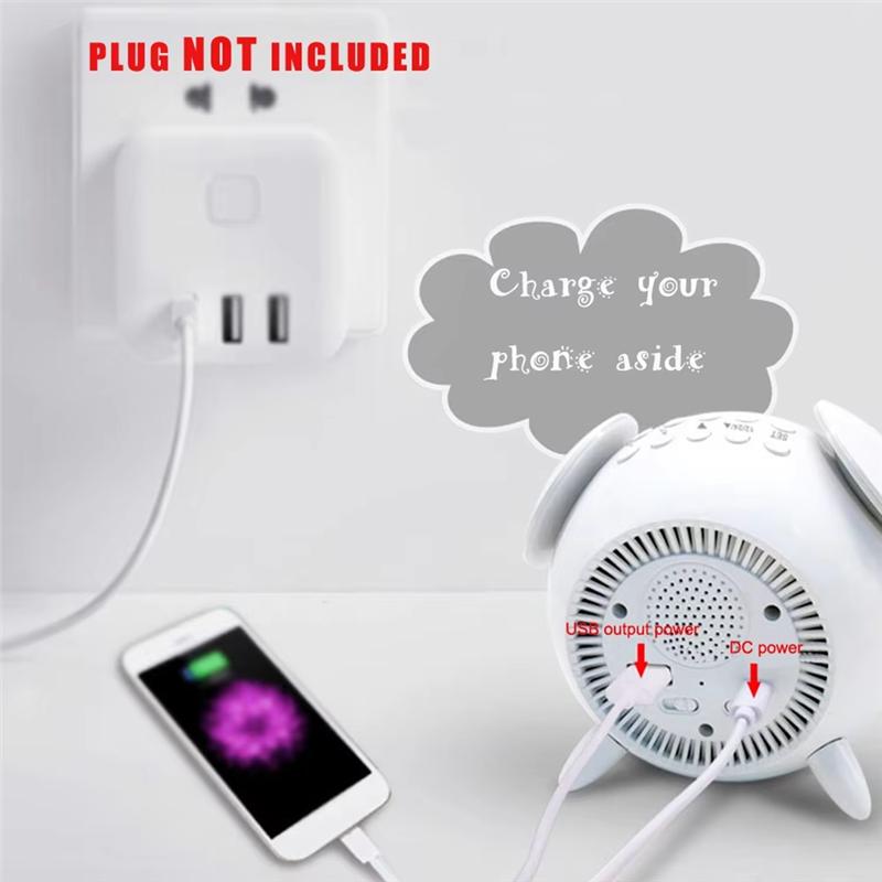 M-Modern-Digital Alarm Clock With Sunrise Sunset Light Rechargeable Simulation Colorful Atmosphere Light For Bedroom Awakening