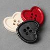 20pcs/set 18mm 4hole Mini Buttons Heart Shaped Kids Sewing Button For Clothing DIY Wedding Decoration Sewing Accessories