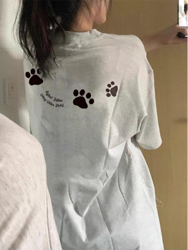 T-shirt Oversize Manches Courtes Streetwear Américain Grande Taille pour Femme - Tendance Été Coupe Ample