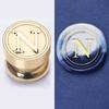 Mini Bamboo-Handled Stamp: 1.5cm Copper Head In Regular Script with Sealing Wax