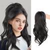 A Ponytail Wig for Women with a Semi Curled Ponytail Wig and a Ponytail Braid for Daily Use