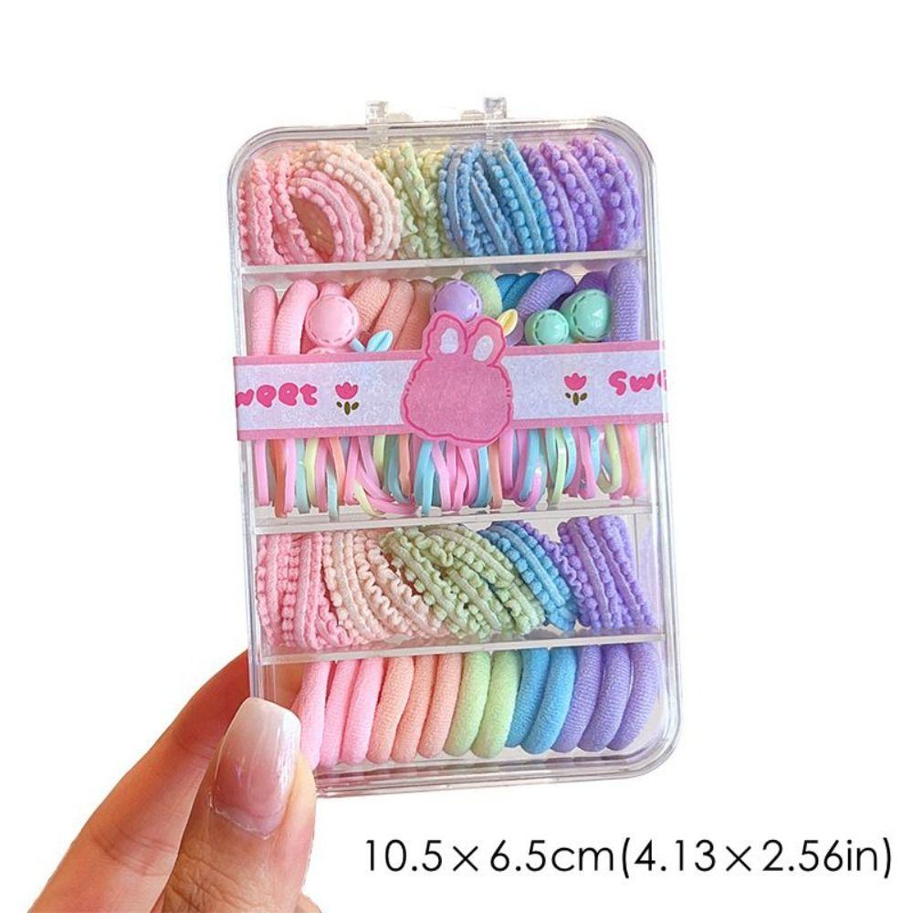Spiral Design Mini Hair Bands High Elasticity Thin Hair Ties Ponytail Holders For Toddler Girls