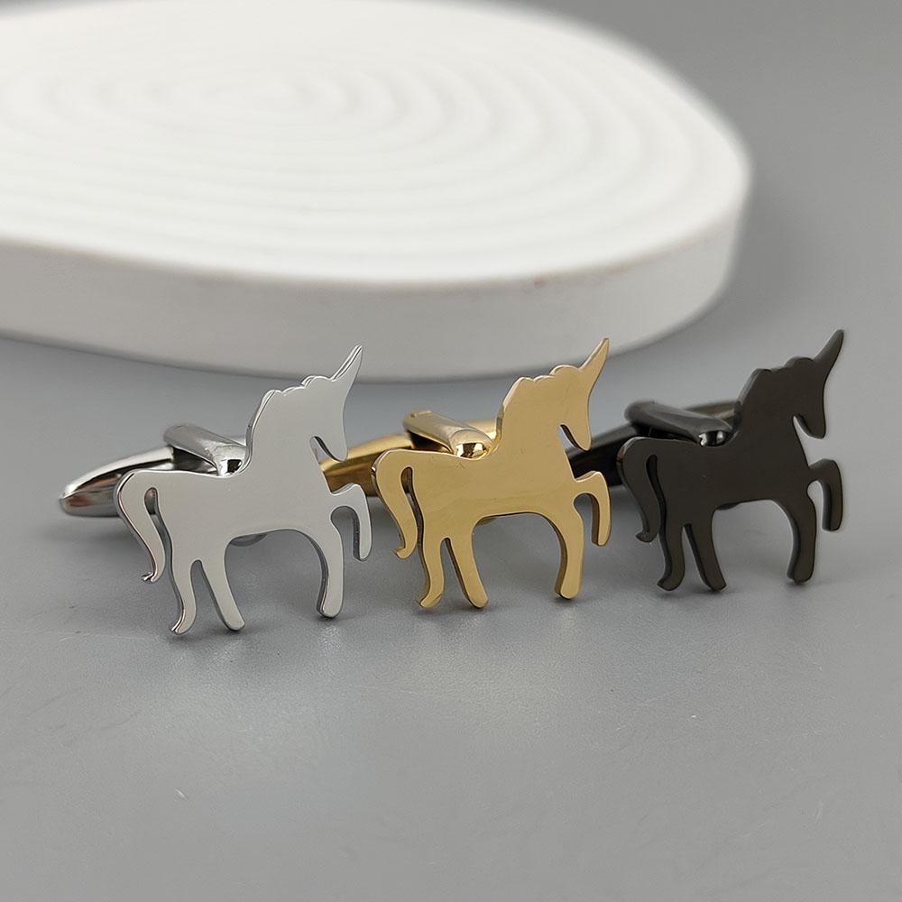 Unicorn Stainless Steel Brooch/cufflinks, Men's and Women's Personalized God Animal Badge, Jacket/backpack Mascot Decorations.