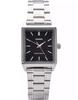 Casio LTP-V007D-1E Black Square Dial Silver Chain Ladies Watch / Vintage, Classic Watch, Authentic Casio