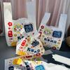 Plastic Hand-held Packaging Bags Cartoon Lovely Fruits Pattern Vest Portable Storage Bag Shop Shopping Clothing Food Packing