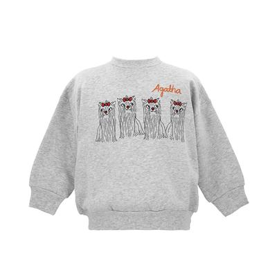 Mini Rodini 2472011494  Agatha DogS Sp SweatShirt  Agatha Dog Print Children S SweatShirt