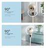 Carefully Selected Large Electric Fan with Remote & Voice Control - Ideal for Floor/Table Use in Home or Dorm.