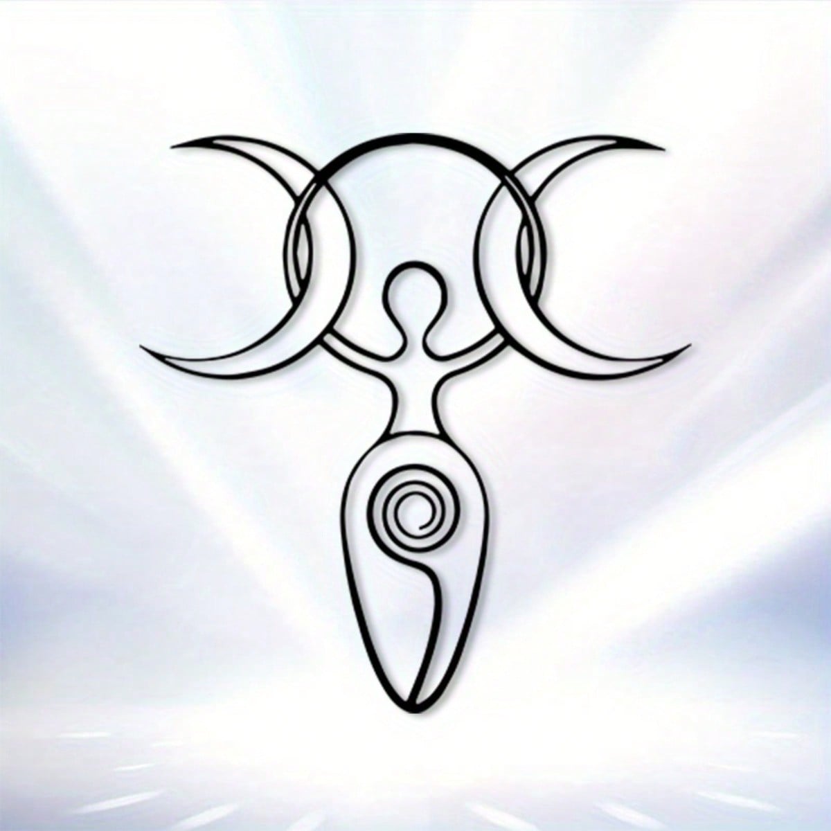 Vintage Metal Moon Wall Sculpture Forged Art Panel Office Christmas Gift