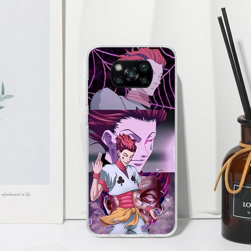 Hunter HXH  Hisoka Phone Case For Xiaomi Poco X7 X6 X5 M7 M8 Pro F7 Ultra Redmi 15C 15 13C 13 12C 12 10 10C 10A Art Fundas Poco