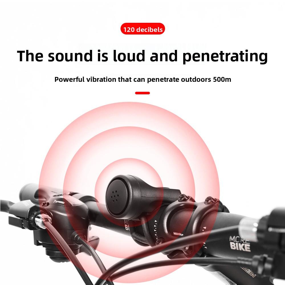 Bicycle Charging Horn Super Loud Bell Mountain Bike Electric Bell Children's Bicycle Riding Equipment Accessories