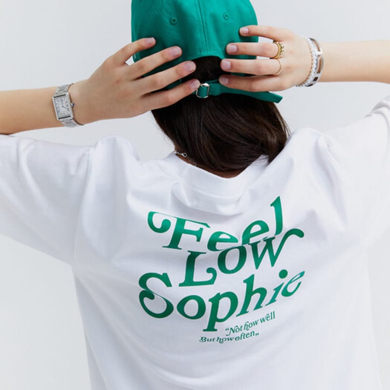 FEEL LOW SOPHIE PHILOSOPHY LOGO BASECAP GRÜN