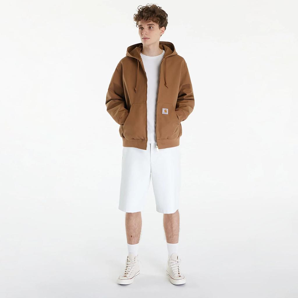 Carhartt WIP Solid Color Logo Hooded Long Sleeve Jacket Men jackets I032939-HZ-01
