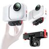 For Insta360 Go Ultra Metal Quick-Release Base Dual-port Design With 1/4" Screw Holes Foldable Dual-Claws Base Extension Bracket