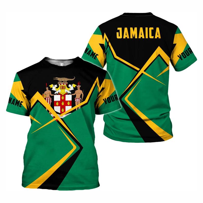 

Дизайнерська футболка Ямайка для чоловіків, гарячі розпродажі, літні футболки з круглим вирізом, дитячі вільні короткі рукави, футболки, топи, спортивні фітнес-футболки XXS