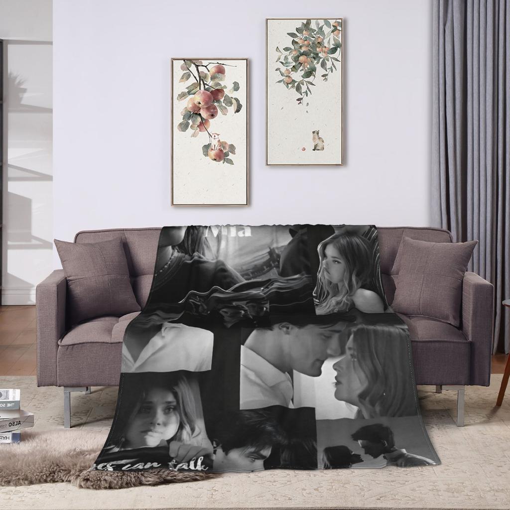 Film Culpa Mia Flannel Blankets  Warm Soft Throw Blanket for Home Decor Airplane Travel Funny Bedspread Sofa Bed Cover
