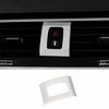 For BMW X3 X4 2018- Silver Steel Console Emergency Light Switch Cover Decor