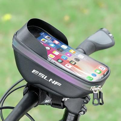 Pevná taška na telefón Taška na bicykel Taška na riadidlá Vodotesná Veľká kapacita Kompatibilná s dotykovou obrazovkou Cyklistické príslušenstvo