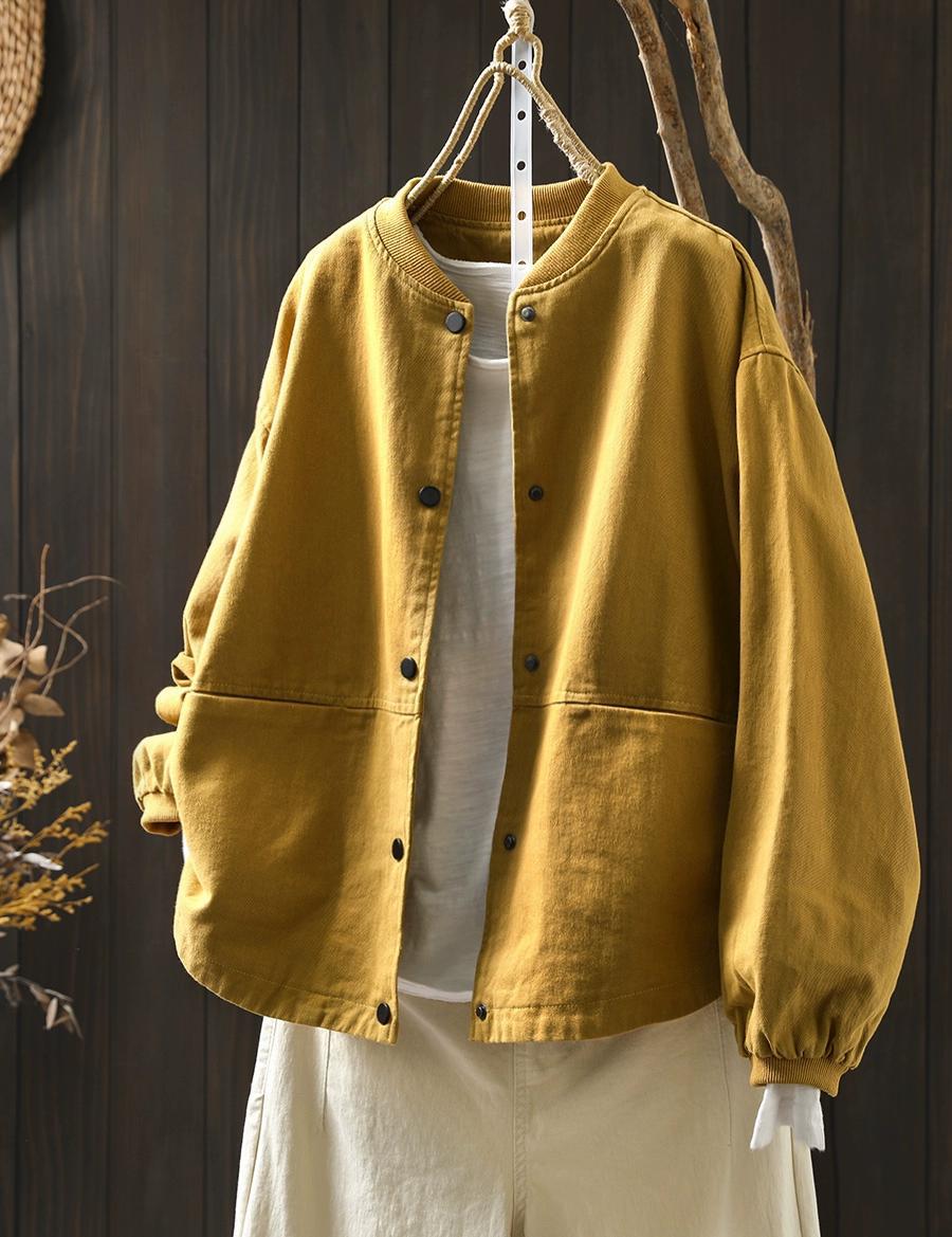 

Spring Loose And Versatile Casual Double Pocket Jacket For Women One Size