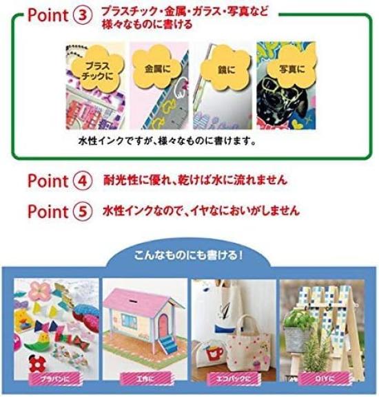 Mitsubishi Pencil uni Posca Medium Round Complete Set of 29 Colors Roconeko Test Card Water-Based Markers, Tip, PC-5M, +