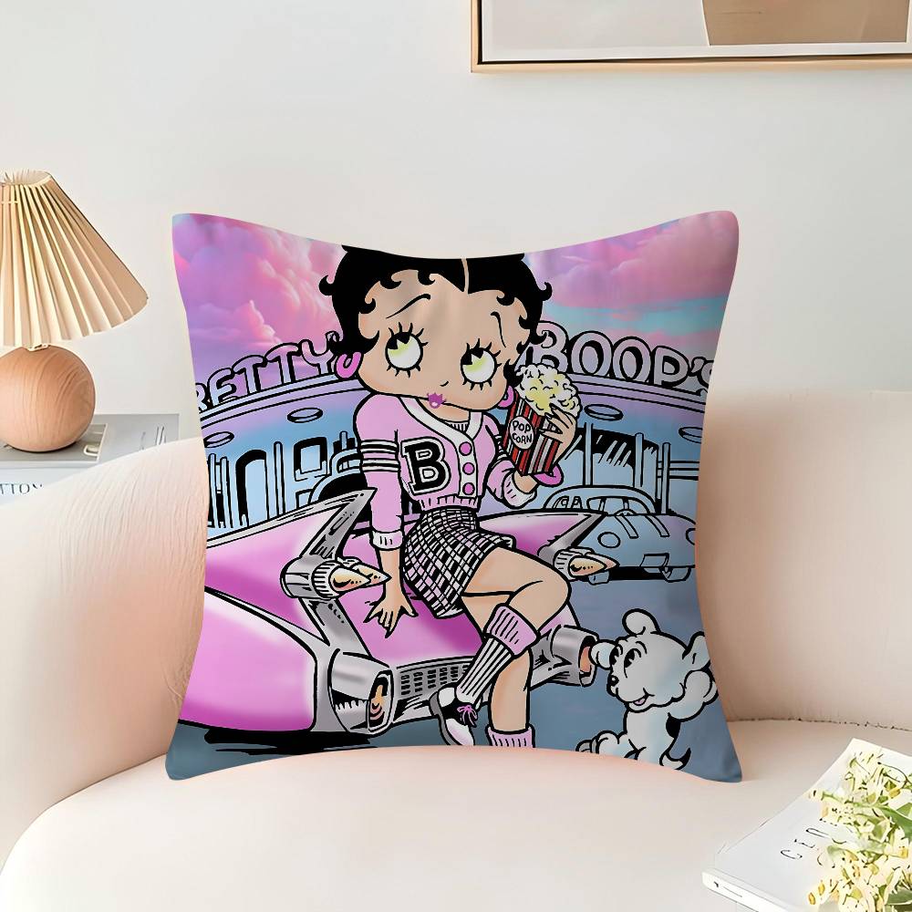 Cute B-Betty Boop Personalized Pillow Dust Cover Bedroom Kids Party Decoration Pillowcase Birthday Children Gift