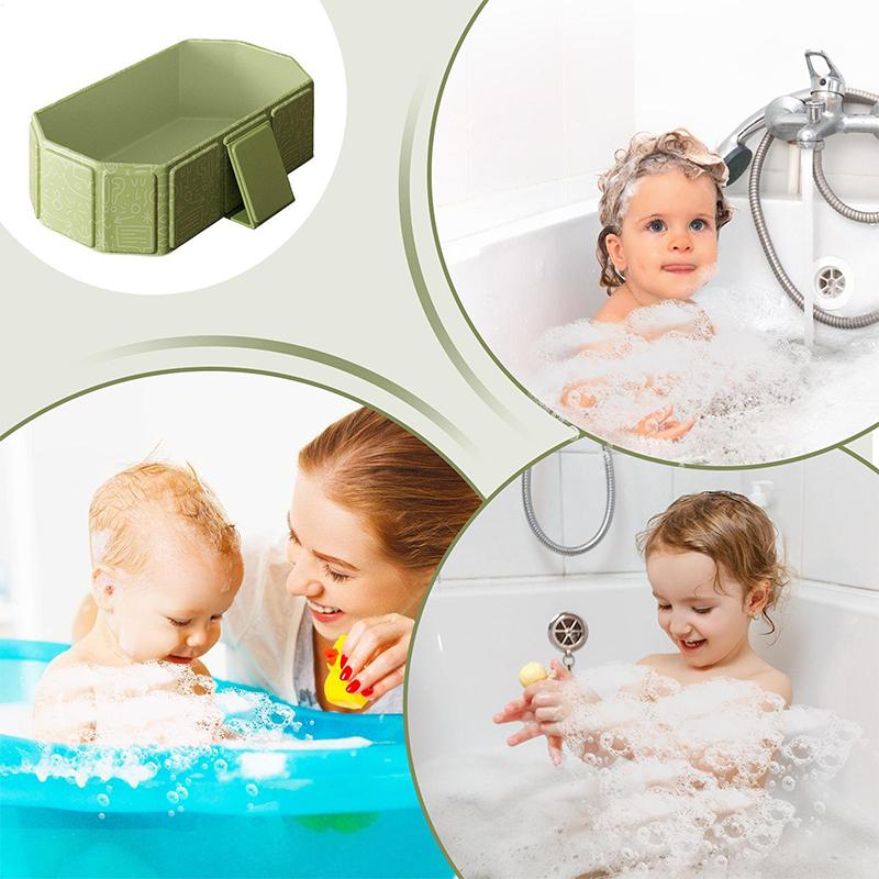 Baby Bath Tubs Folding Durable Baby Tub Portable Pvc Thicken Spa  Large Tubs With Shower Car Use Newborn Child Bathtub