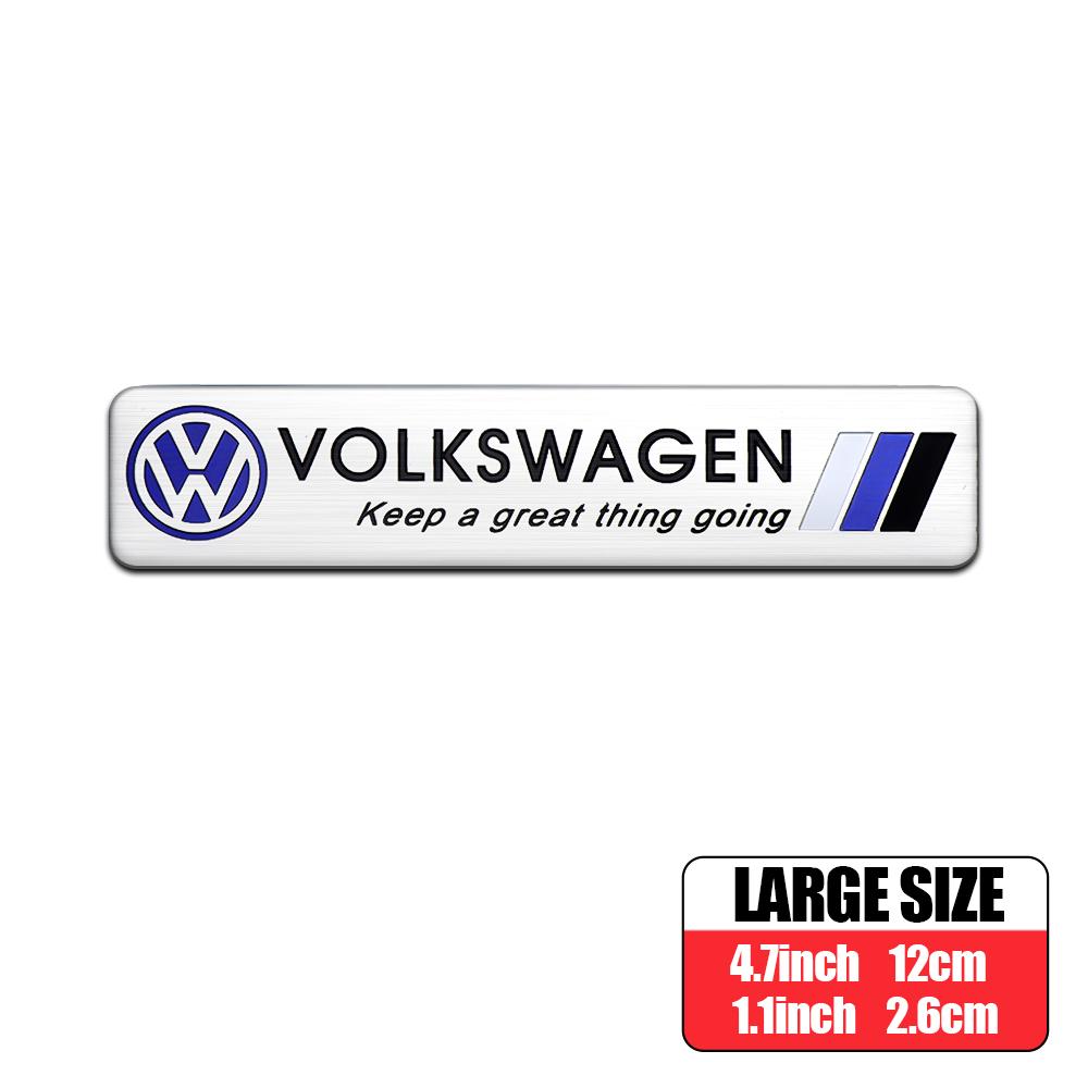 OPQ1 Car Accessories 3D Metal Alloy Car Motorsport Logo Body Trunk Sticker for Volkswagen VW Golf 6 7 8 Passat CC 4 Motion MTM Blue