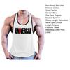 O-Neck Sleeveless Men Vest Breathable Summer Letter Print Fitness Vest Top Sportwear