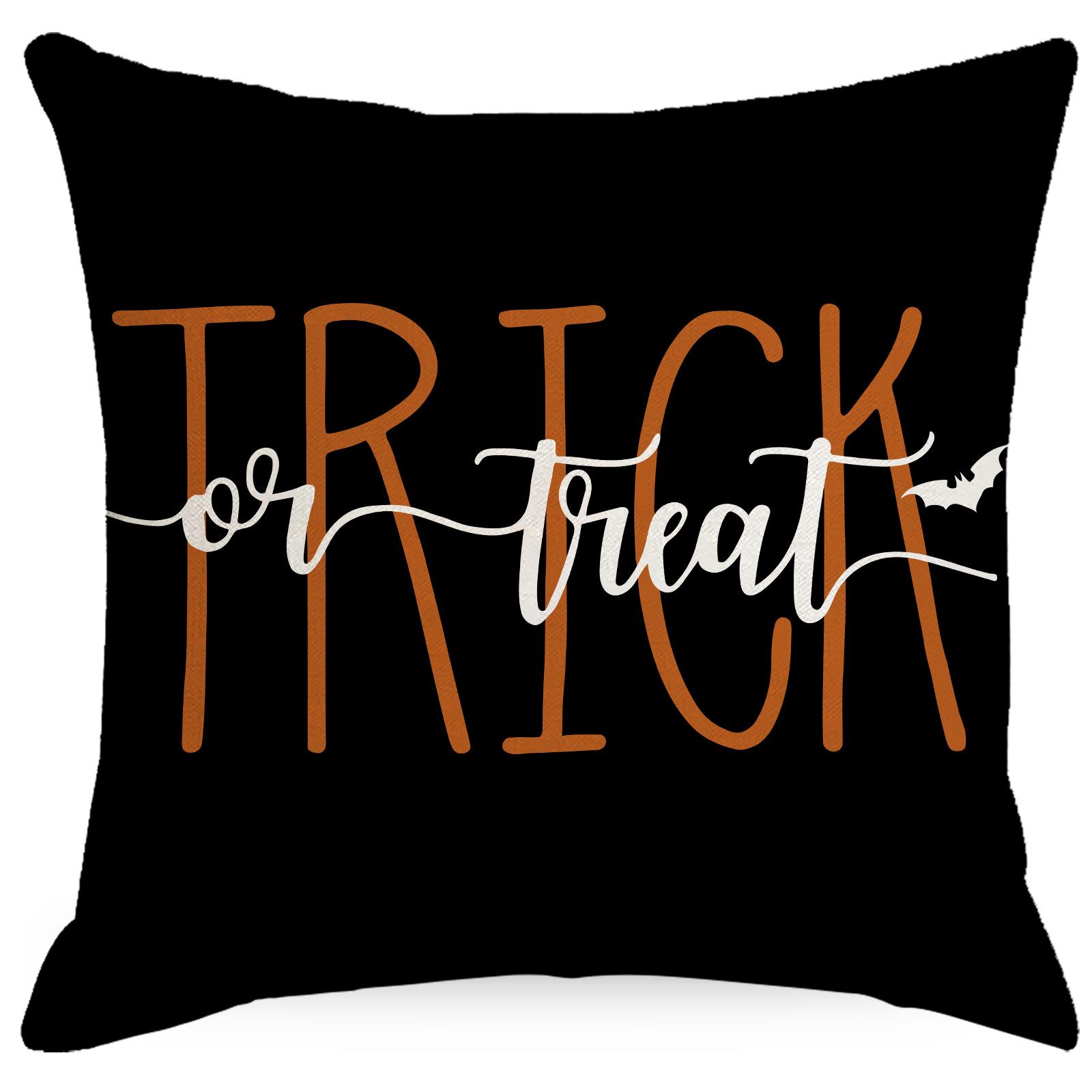 

New Halloween Thanksgiving Pillowcase Sofa Cushion Pillowcase Linen Halloween Home Decoration Cushion 45 * 45Cm
