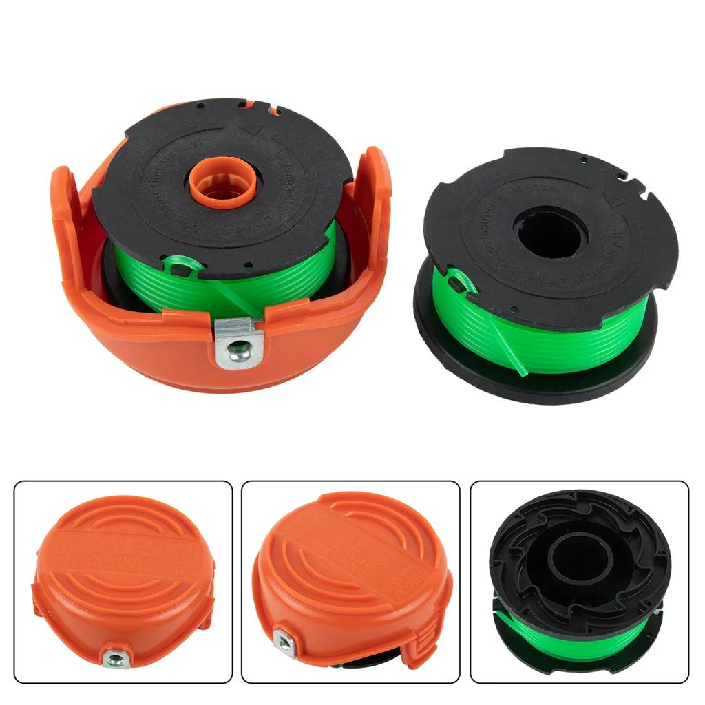 Long Lasting Trimmer Spool Line + Cap Compatible with For Black & Decker GL7033 GL8033 GL9035 Reliable Performance