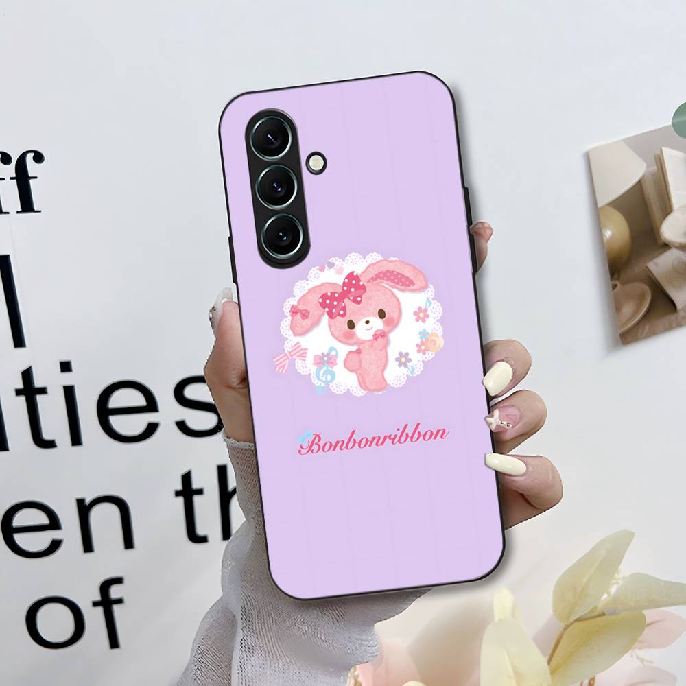 Cute Cartoon Bonbonribbon Phone Case For Samsung S 24 Fe 25 Ultra Plus 20 Lite 21 30 22 23 24 22 Ultra 5G Fundas