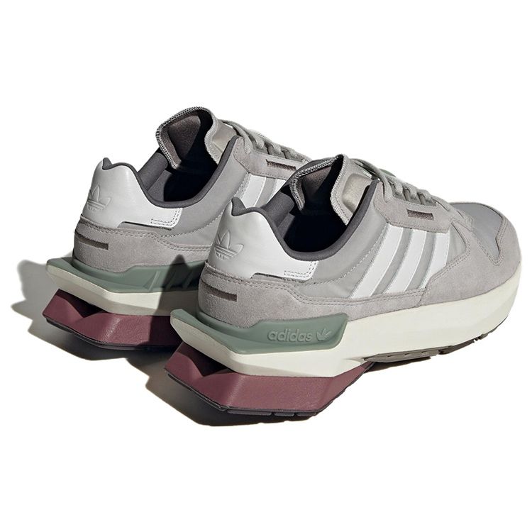 Adidas Originals Treziod Pt Lightweight Comfortable Leather Slip-Resistant Durable Lightweight Low-Top Running Shoes Unisex Sneakers White Gray HP3066