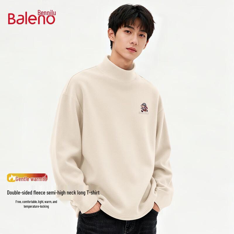 Baleno Men's Mock Neck Thermal Base Layer Long Sleeve Shirt