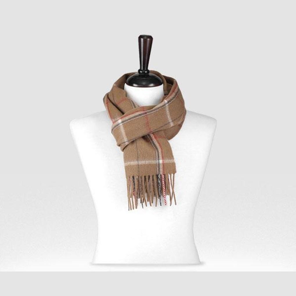 

Men s Muffler Neck Warmer Wool Check Soft Scarf 700VDRM