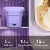 Foldable Portable Washing Machine Mini Underwear Blue Light Sterilization Clothes Washer