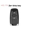 Siliconen Auto Sleutel FOB Afstandsbediening Hoes Buidel Houder Voor Ford Raptor 2018 Ecosport Ranger Raptor 2 Knops Smart Keyless Accessoires