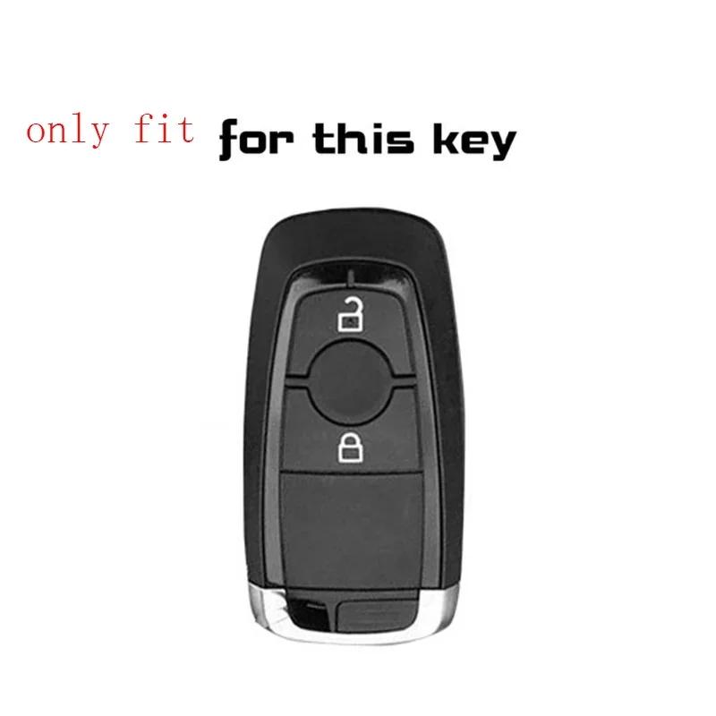 Siliconen Auto Sleutel FOB Afstandsbediening Hoes Buidel Houder Voor Ford Raptor 2018 Ecosport Ranger Raptor 2 Knops Smart Keyless Accessoires