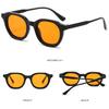 Hip-Hop Oval Sunglasses Simple Fashion Punk Glasses Retro Vintage Versatile Sun Glasses for Men and Women Lunette Soleil Femme