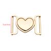 Heart-shaped Stable Metal Buckles 3cm/4cm Inner Diameter Zinc Alloy Buckle Clothing Coat Belt Buckle