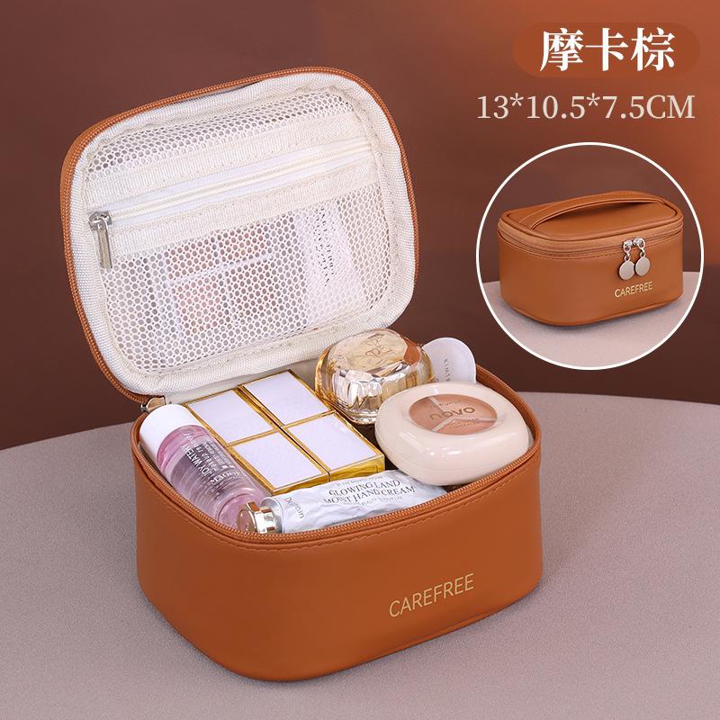 New Multifunctional PU Cosmetic Bag Women Large Capacity Travel essentials Makeup Organizer Case with Compartments