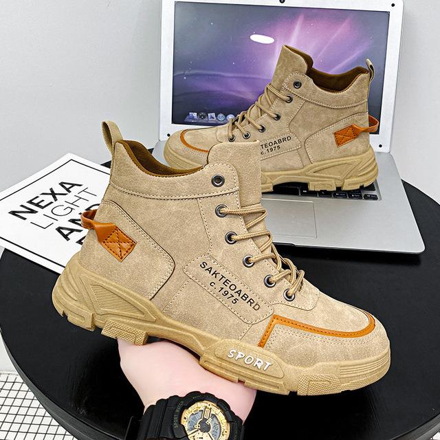 High-Top Martin Stiefel Männer Europa Neue Luxus Outdoor Werkzeug Stiefel Runde Kappe Casual Zapatos De Hombre Sport Männer der Schuhe