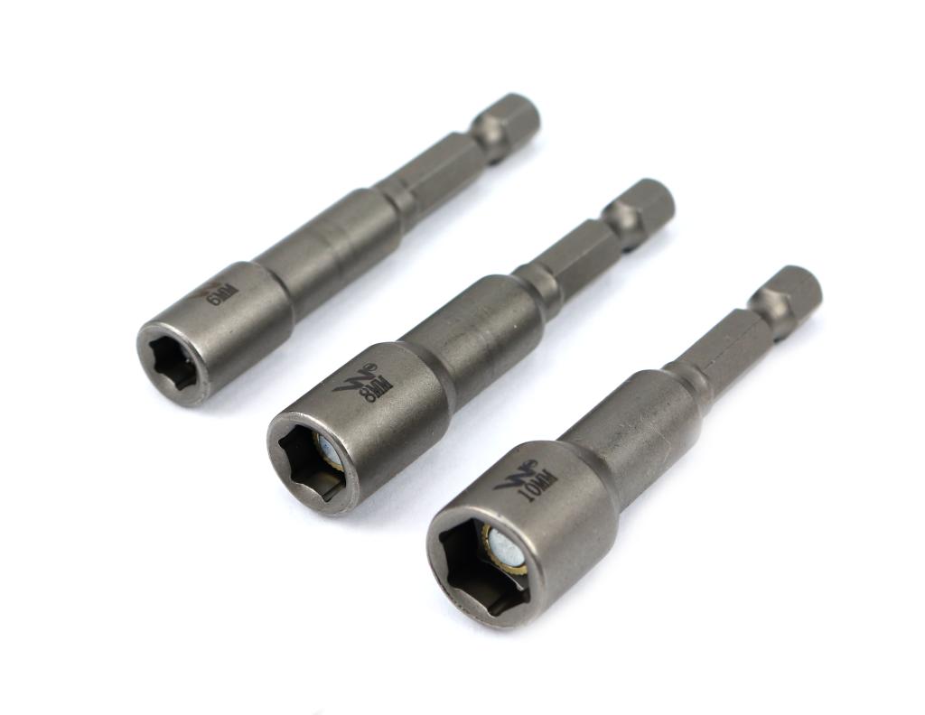 Zestaw Nasadek Z Uchwytem Narzedziowym 6. 8. 10 Mm Długość 65 Mm Waryński
