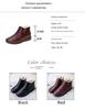 Women's Winter Velvet-Lined Warm Cotton Leather Shoes - Soft Soles for Middle-Aged & Elderly