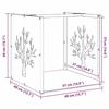 VidaXL Portant de bois chauffage vert olive 40x40x40 cm 864246